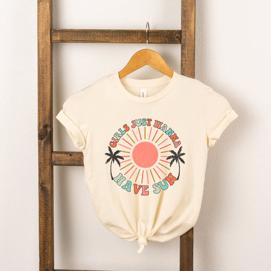 Boho Girls Have Sun | Toddler Short Sleeve Crew Neck