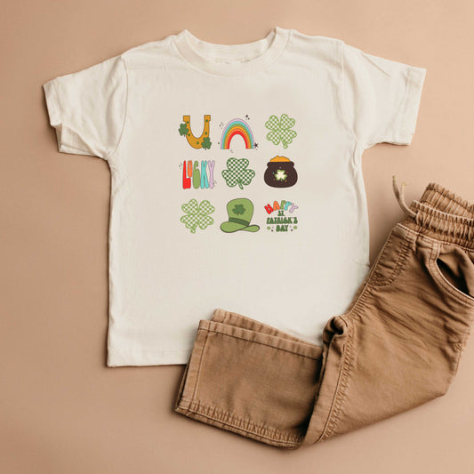 St. Patrick's Icons Chart | Toddler Short Sleeve Crew Neck