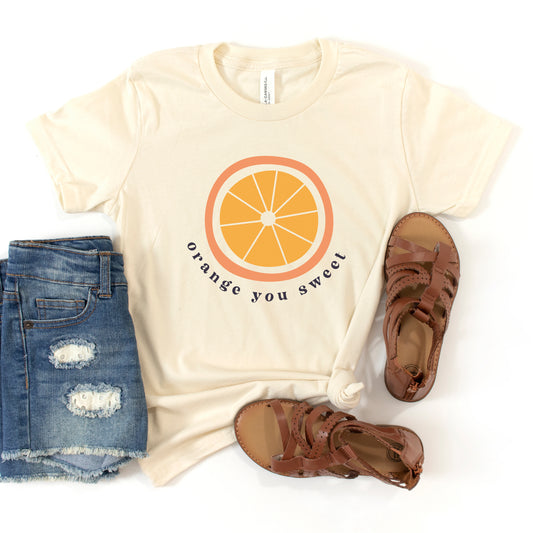Orange You Sweet | Youth Short Sleeve Crew Neck