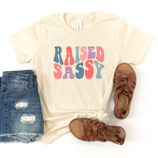 Raised Sassy Wavy | Youth Short Sleeve Crew Neck