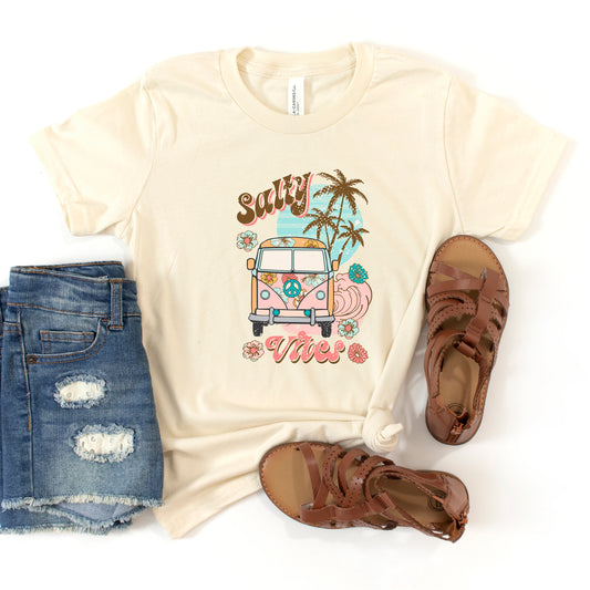 Salty Vibes Van | Youth Short Sleeve Crew Neck