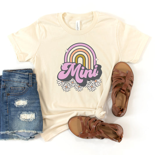 Mini Rainbow Flowers | Youth Short Sleeve Crew Neck