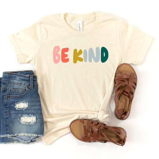 Be Kind Bold Colorful | Youth Short Sleeve Crew Neck