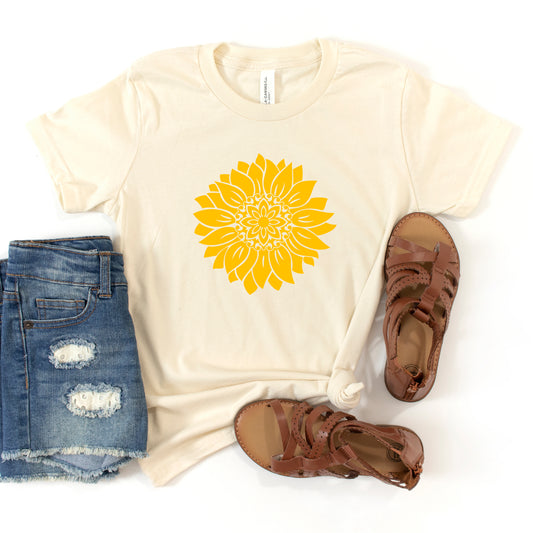 Sunflower Colorful | Youth Short Sleeve Crew Neck
