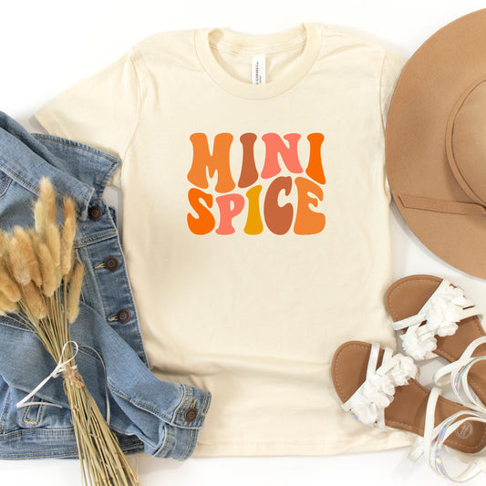 Mini Spice Wavy Colorful | Youth Short Sleeve Crew Neck