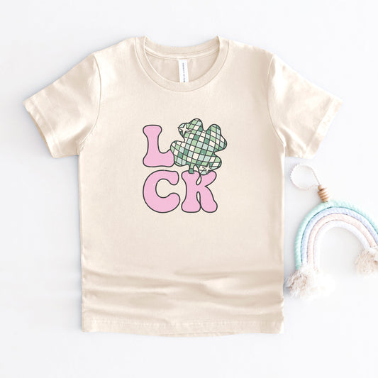 Luck With Shamrock | Youth Short Sleeve Crew Neck
