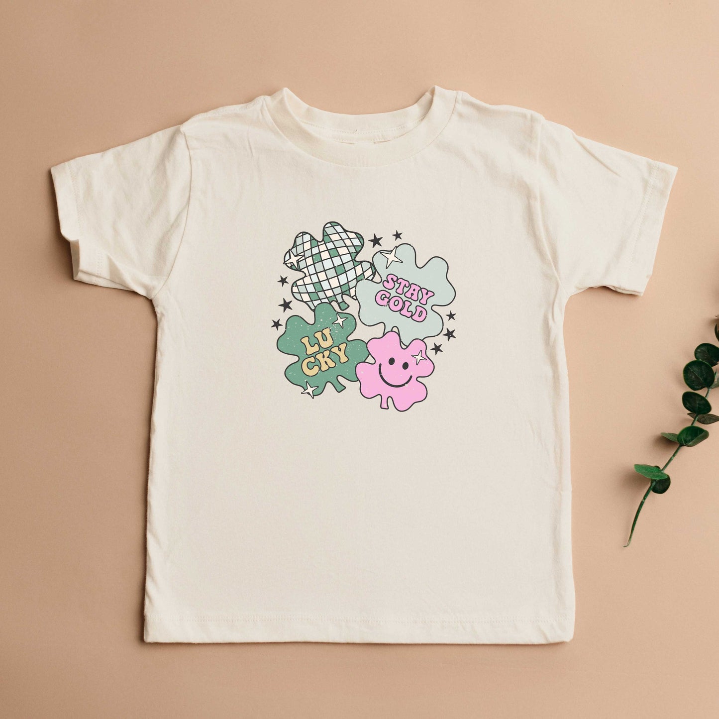 Stay Gold Lucky Shamrocks | Toddler Short Sleeve Crew Neck