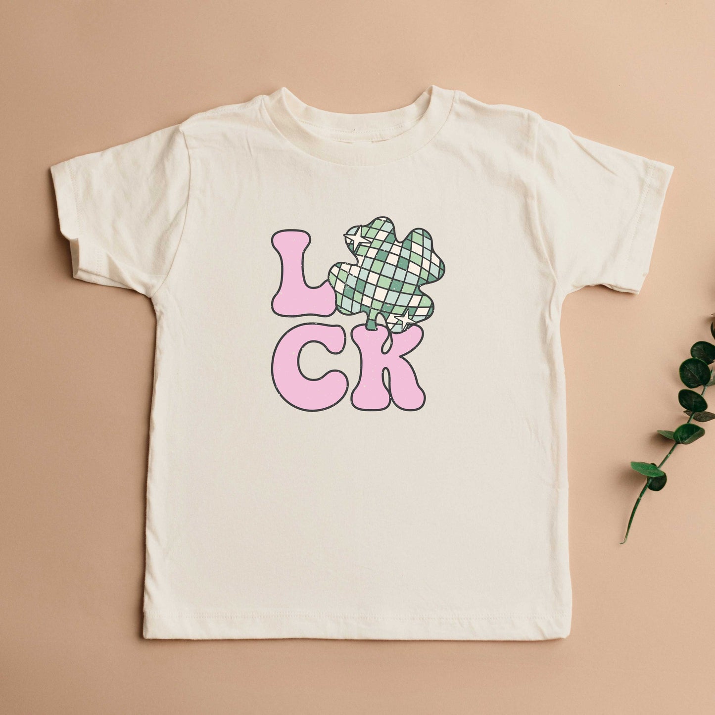 Luck With Shamrock | Toddler Short Sleeve Crew Neck