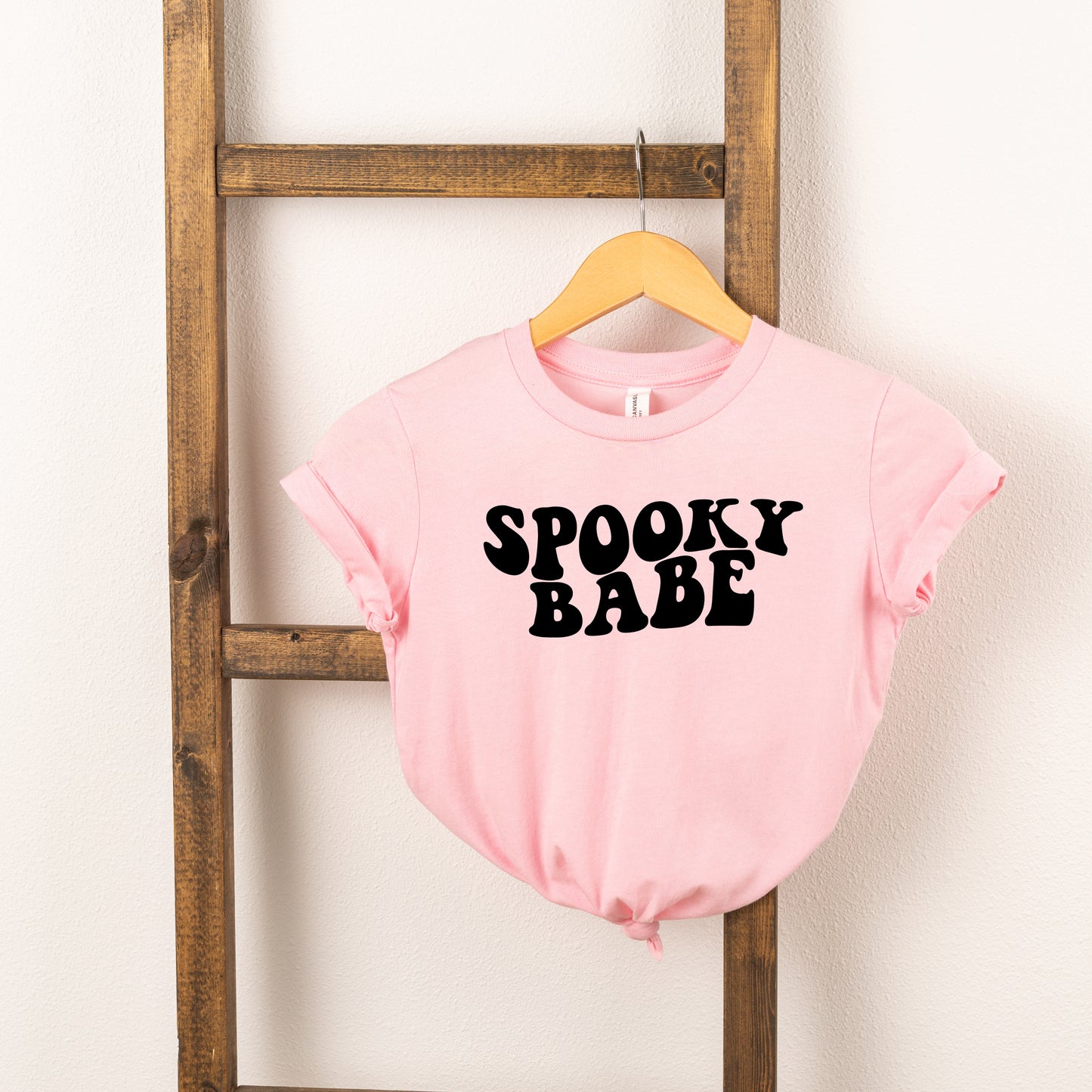 Spooky Babe Wavy | Toddler Short Sleeve Crew Neck