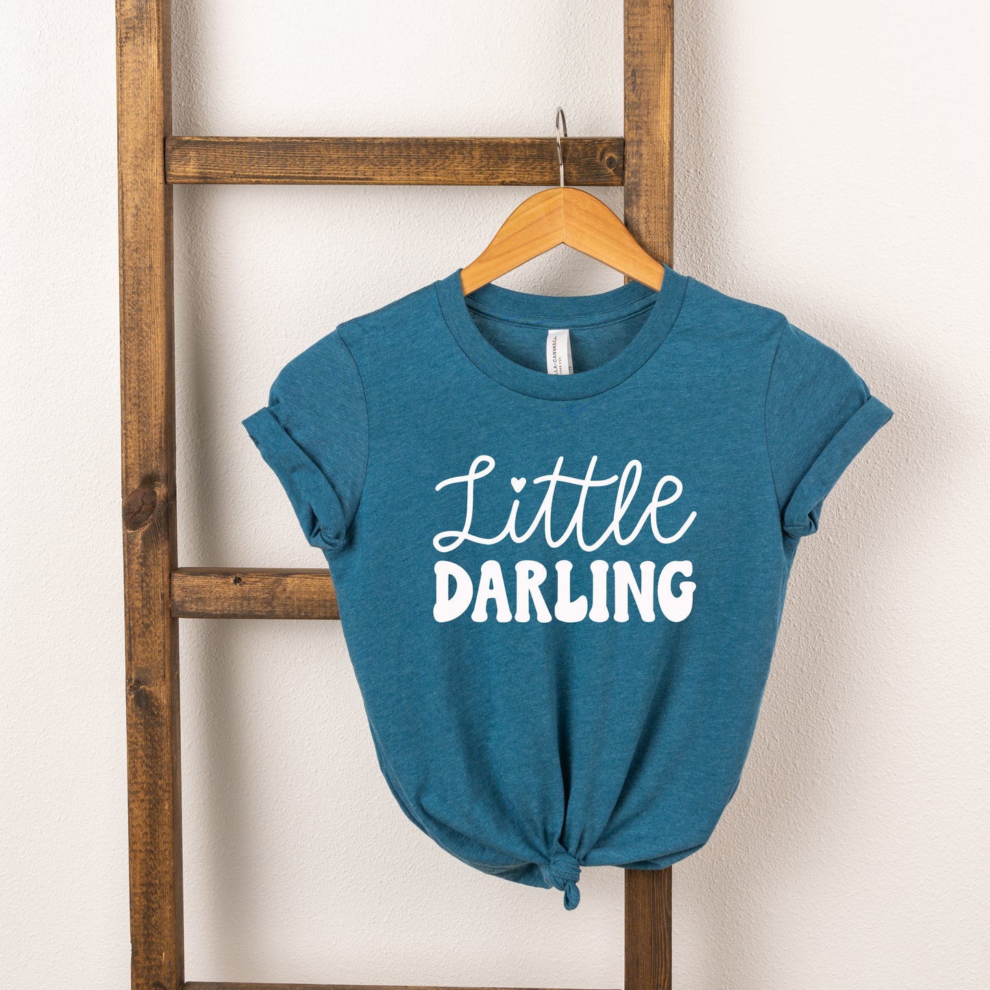 Little Darling Cursive | Toddler Short Sleeve Crew Neck