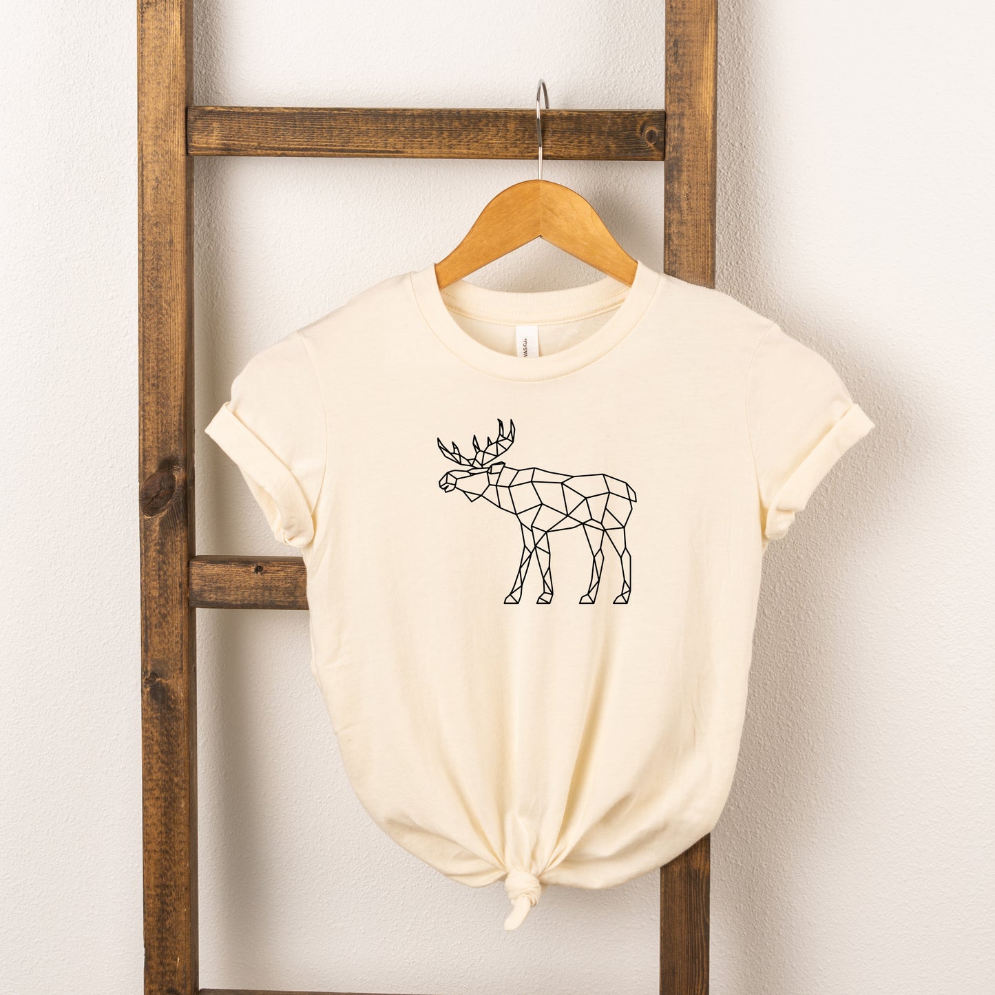 Geometric Moose | Toddler Short Sleeve Crew Neck