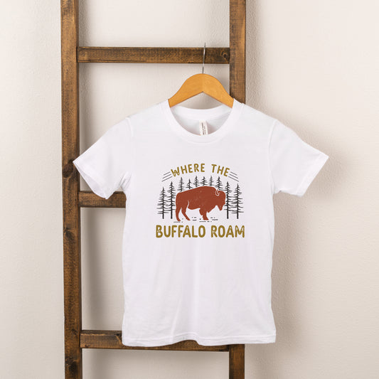 Where The Buffalo Roam | Toddler Short Sleeve Crew Neck