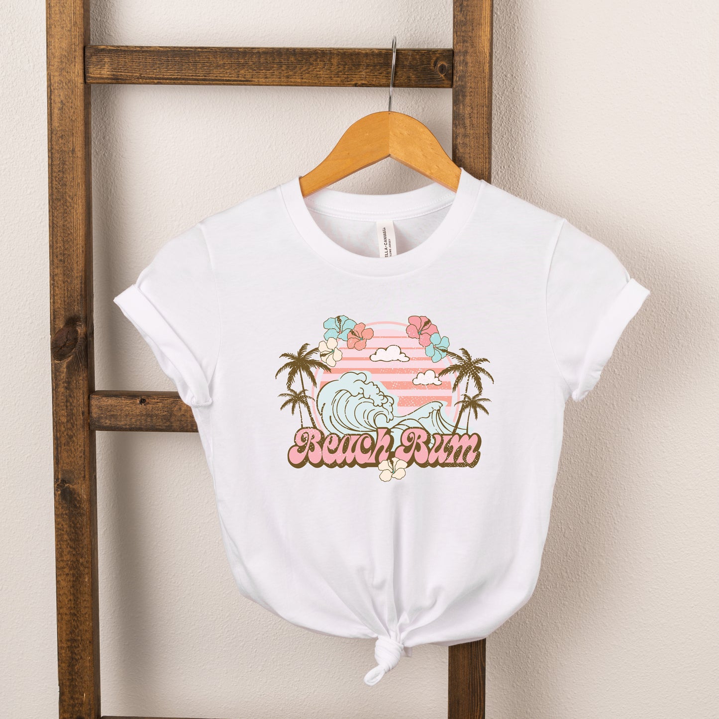 Beach Bum Waves | Toddler Short Sleeve Crew Neck