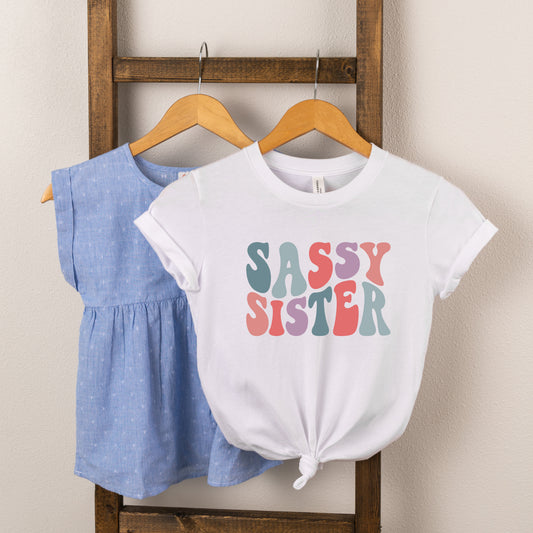 Sassy Sister Wavy | Toddler Short Sleeve Crew Neck