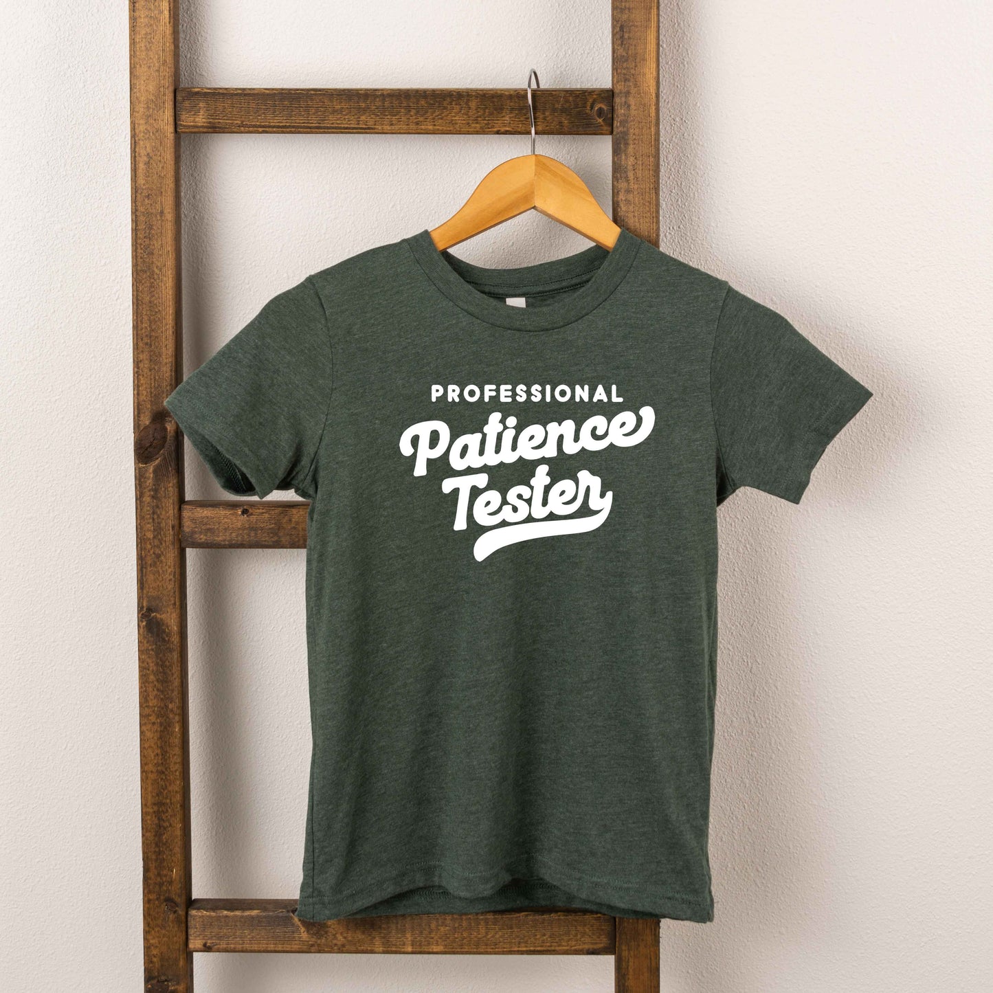Retro Professional Patience Tester | Toddler Short Sleeve Crew Neck