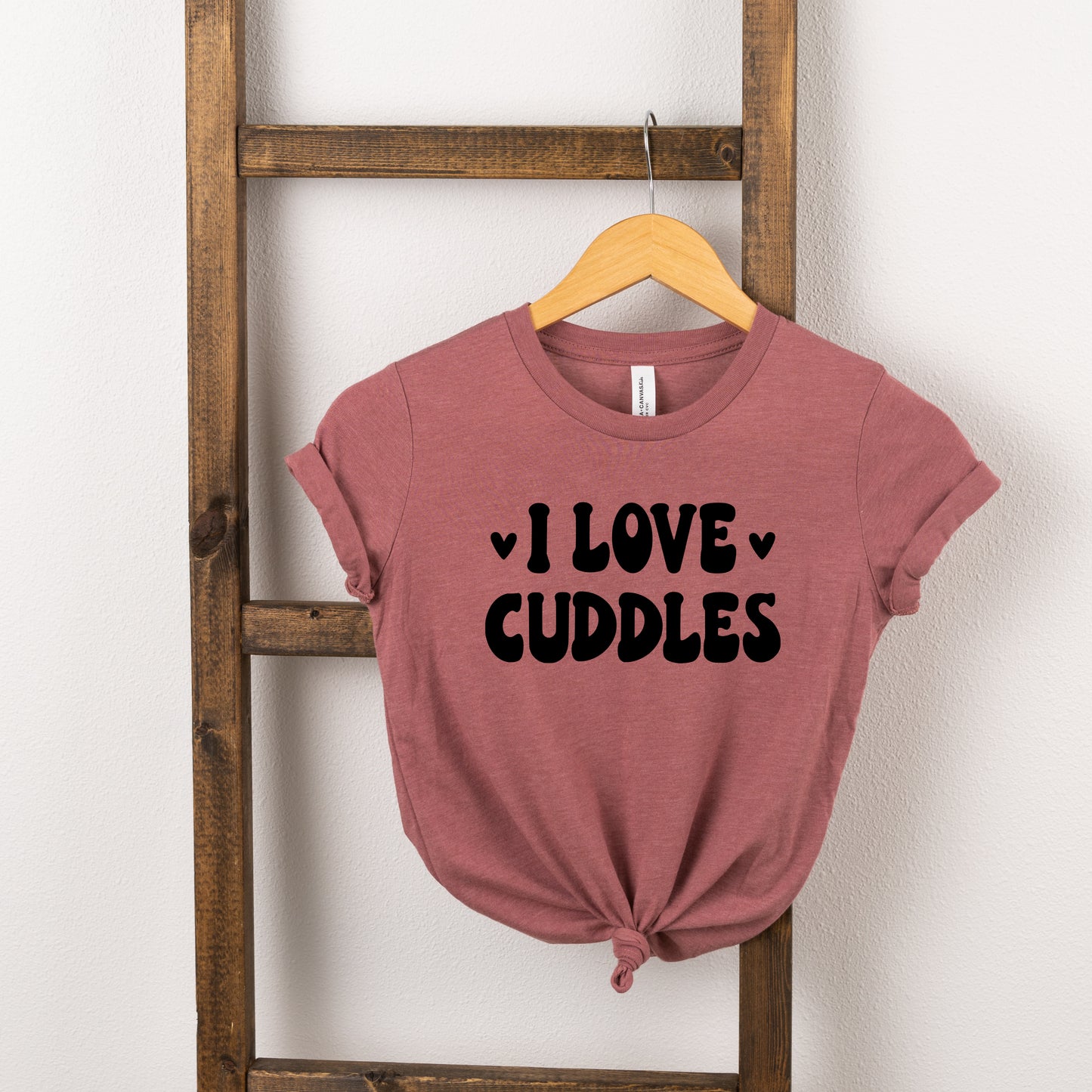 I Love Cuddles | Toddler Short Sleeve Crew Neck