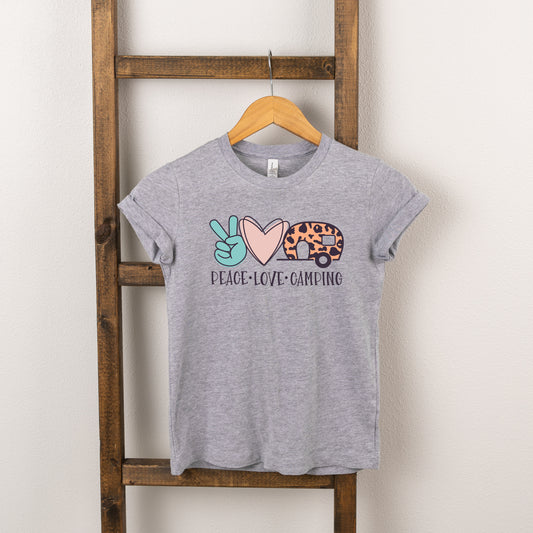 Peace Love Camping | Toddler Short Sleeve Crew Neck