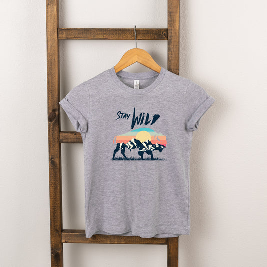 Stay Wild Buffalo | Toddler Short Sleeve Crew Neck