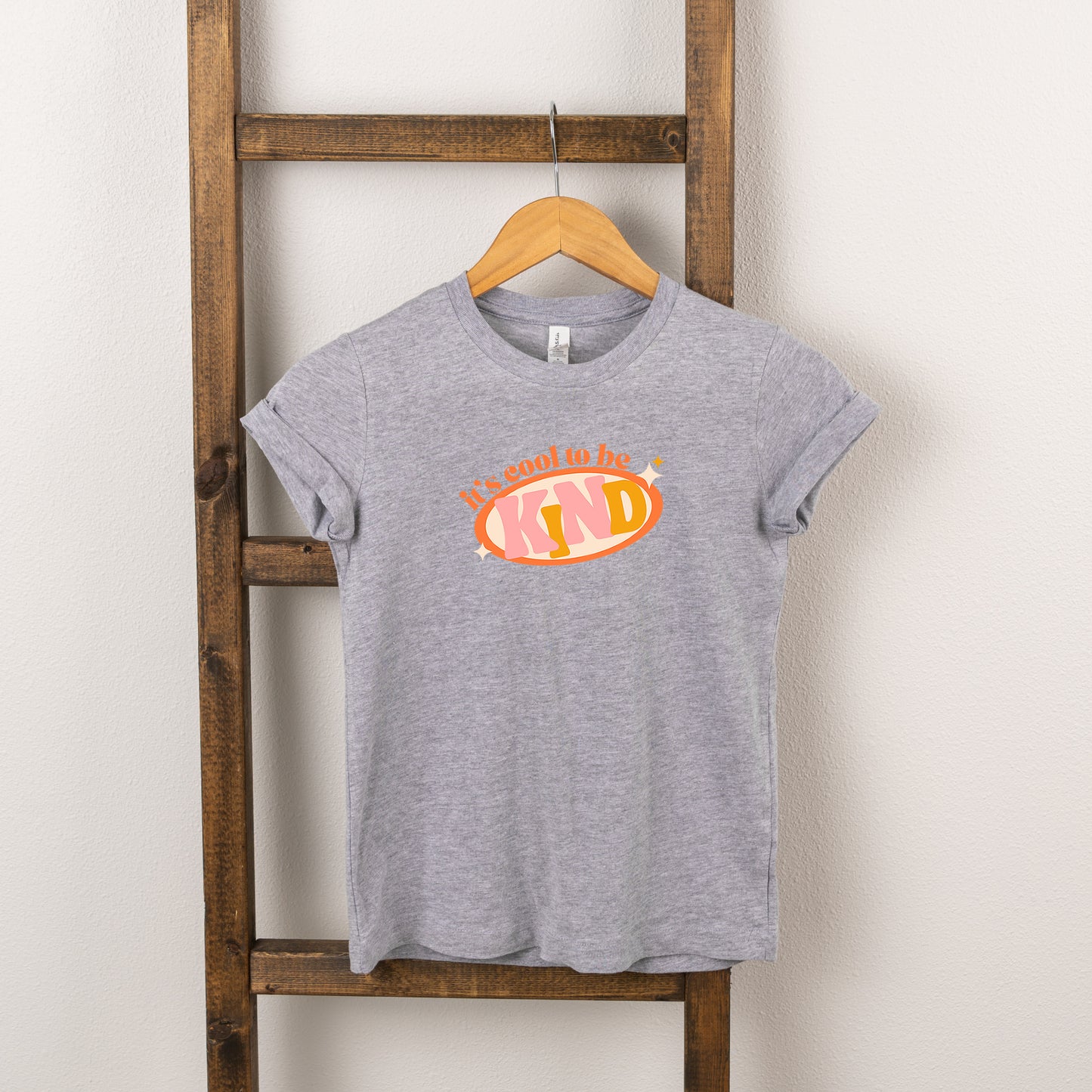 It's Cool To Be Kind Colorful | Toddler Short Sleeve Crew Neck