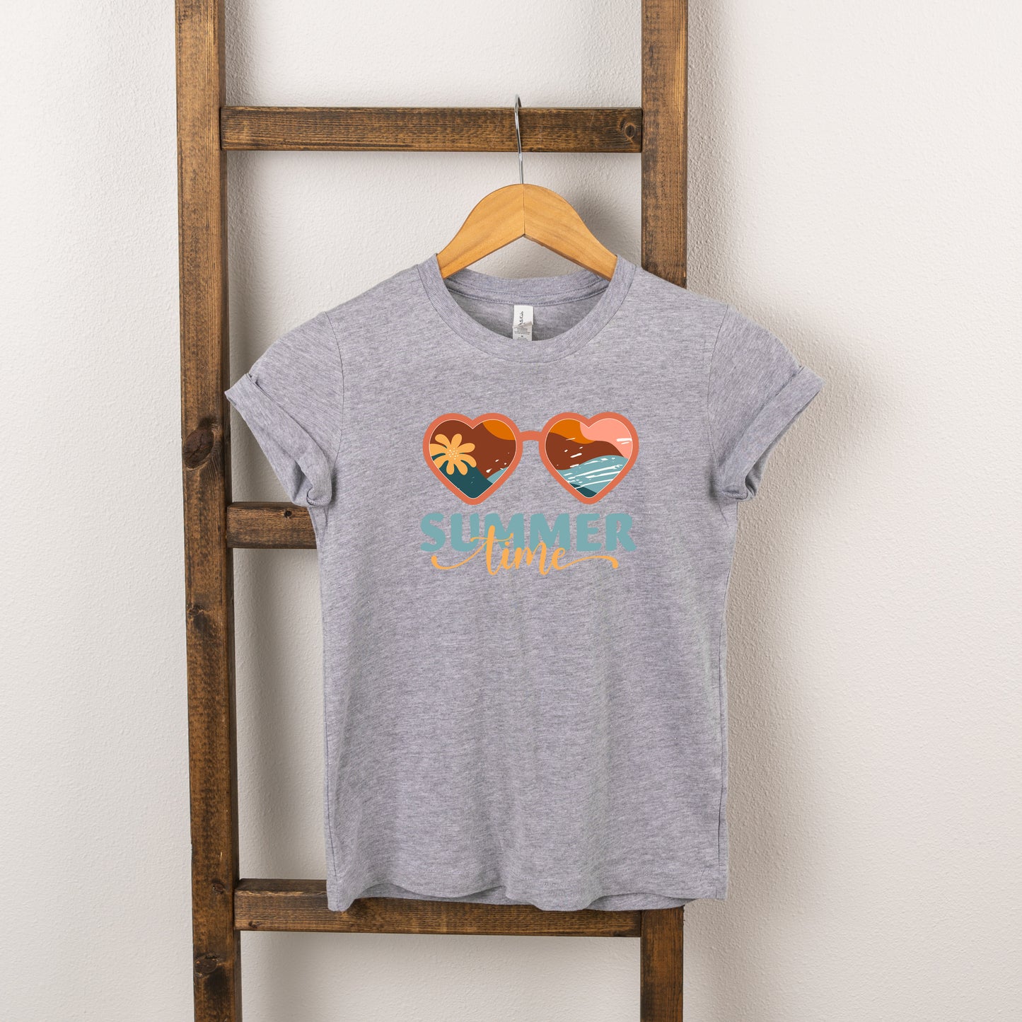 Boho Summer Time Sunglasses | Toddler Short Sleeve Crew Neck