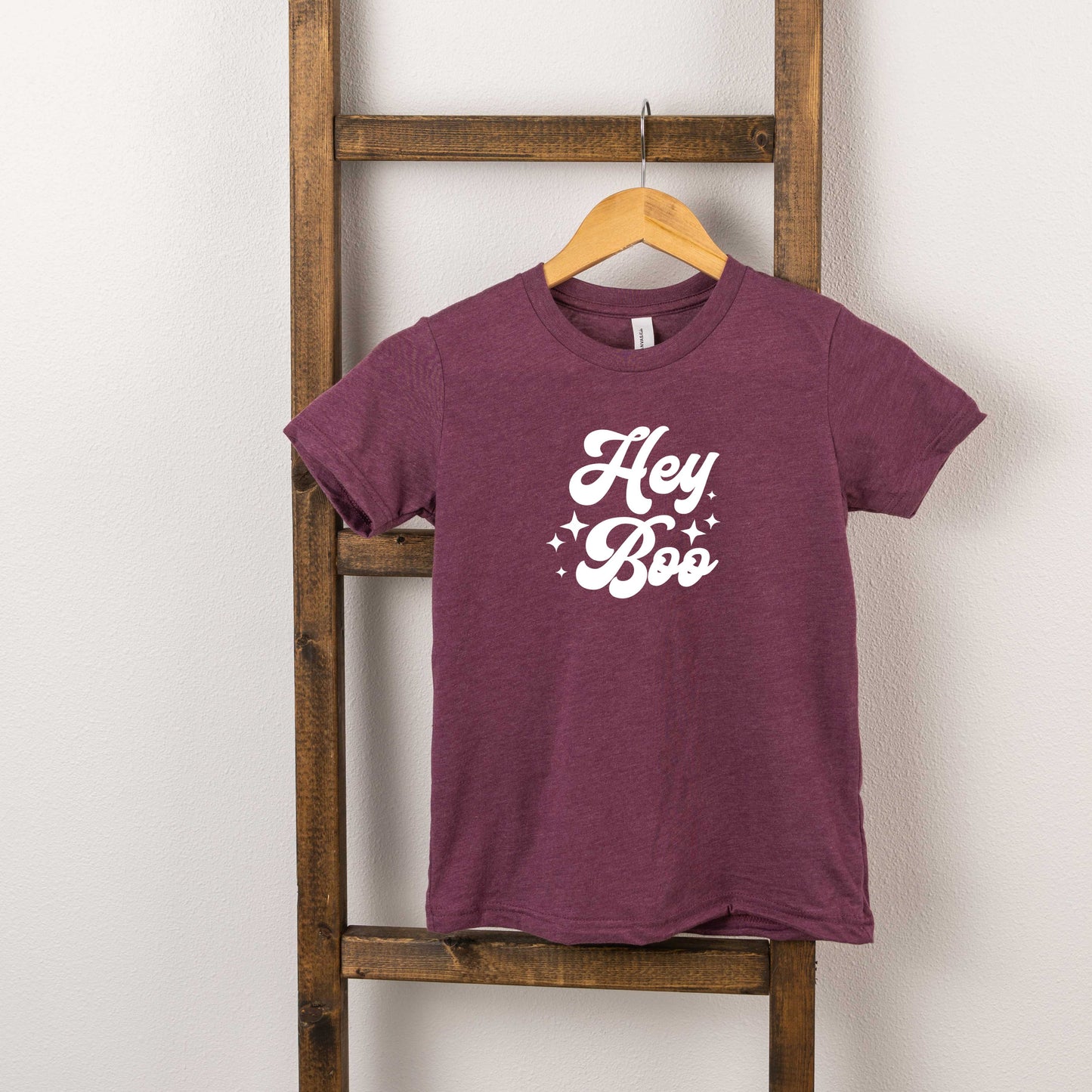Hey Boo Stars | Toddler Short Sleeve Crew Neck