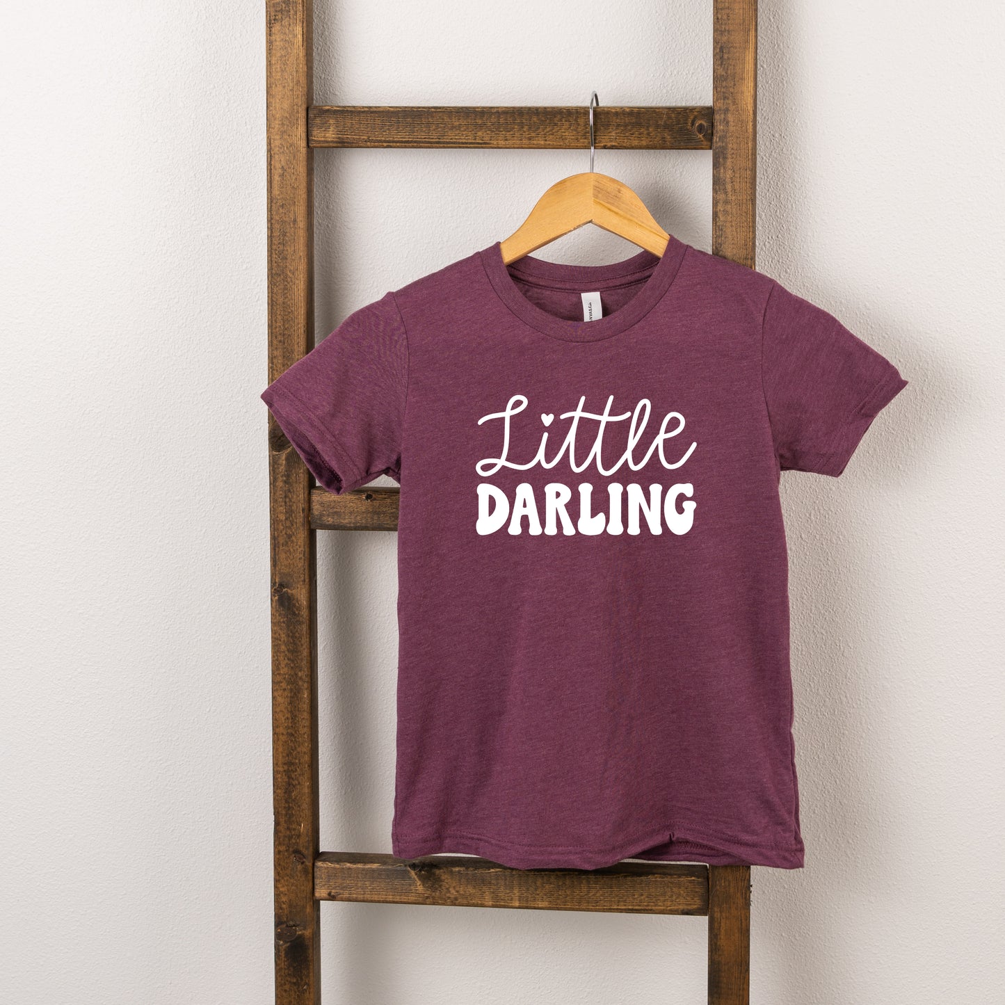 Little Darling Cursive | Toddler Short Sleeve Crew Neck