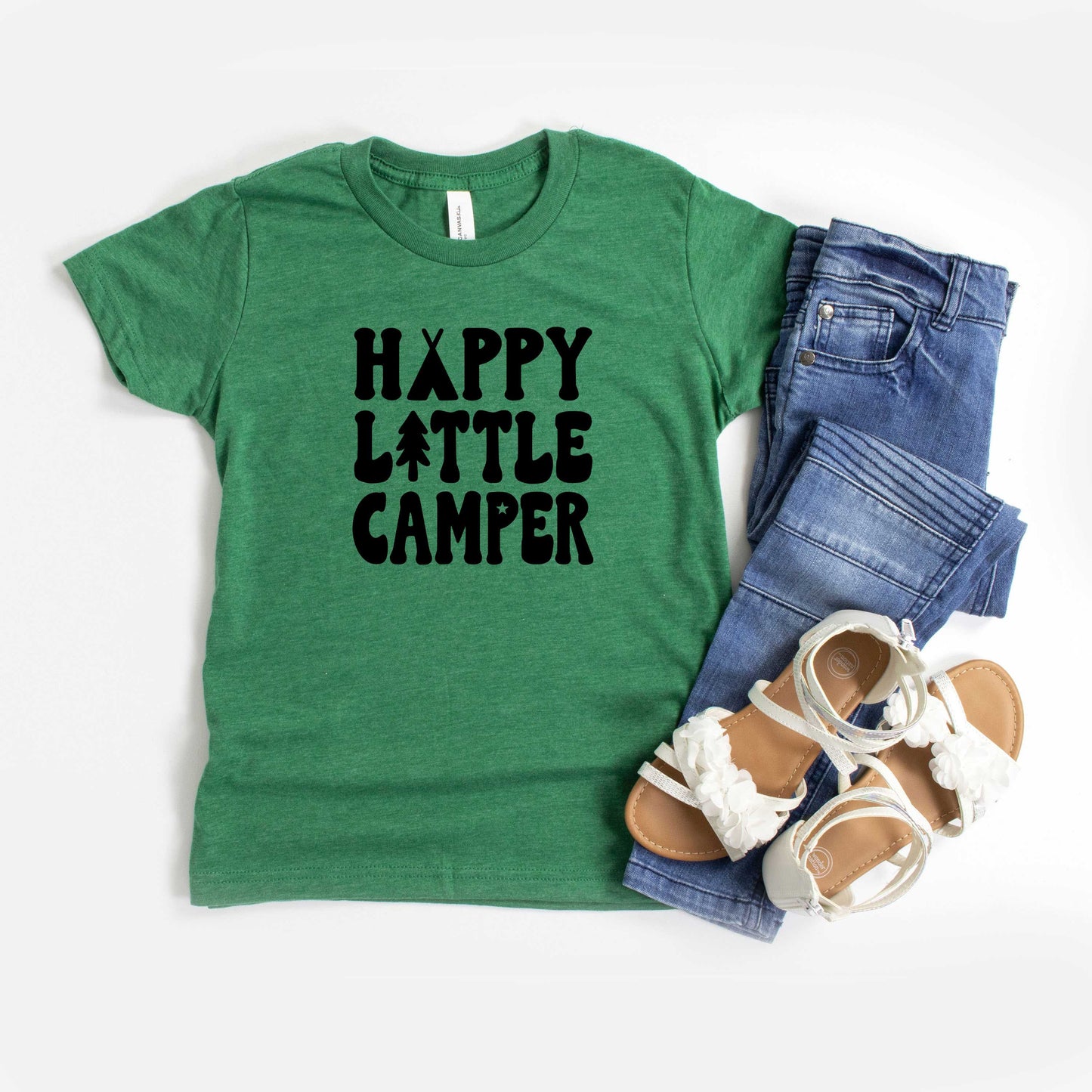 Happy Little Camper | Youth Short Sleeve Crew Neck