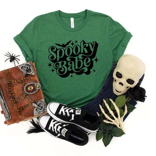 Spooky Babe Bats | Youth Short Sleeve Crew Neck