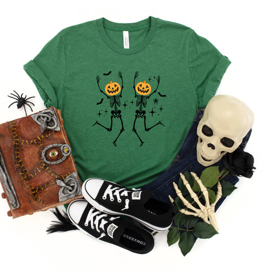 Pumpkin Skeleton | Youth Short Sleeve Crew Neck