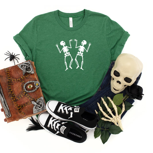 Two Dancing Skeletons | Youth Short Sleeve Crew Neck