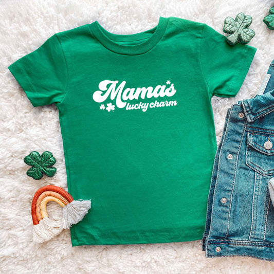 Retro Mama's Lucky Charm | Youth Short Sleeve Crew Neck