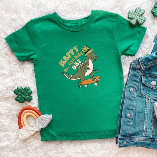 Happy St. Pat-Rex Day | Youth Short Sleeve Crew Neck