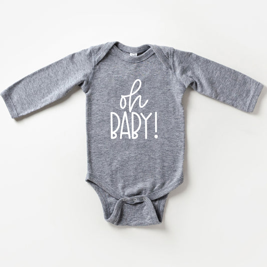 Oh Baby Script | Baby Long Sleeve Onesie