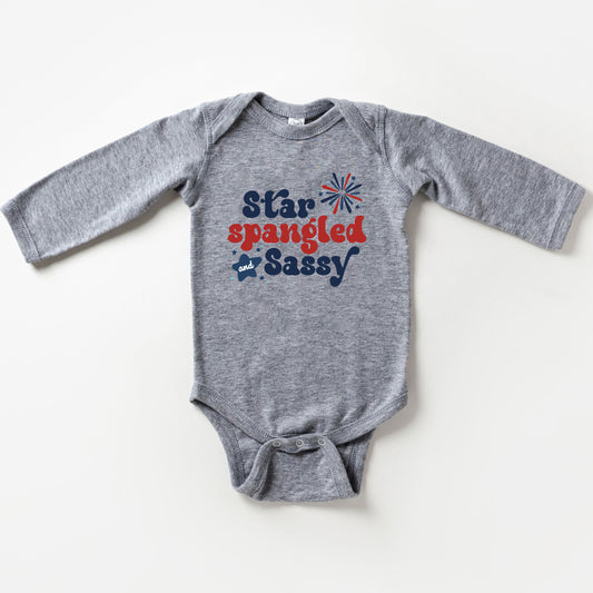 Star Spangled Firework | Baby Long Sleeve Onesie