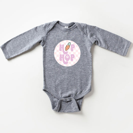 Checkered Hip Hop | Baby Long Sleeve Onesie