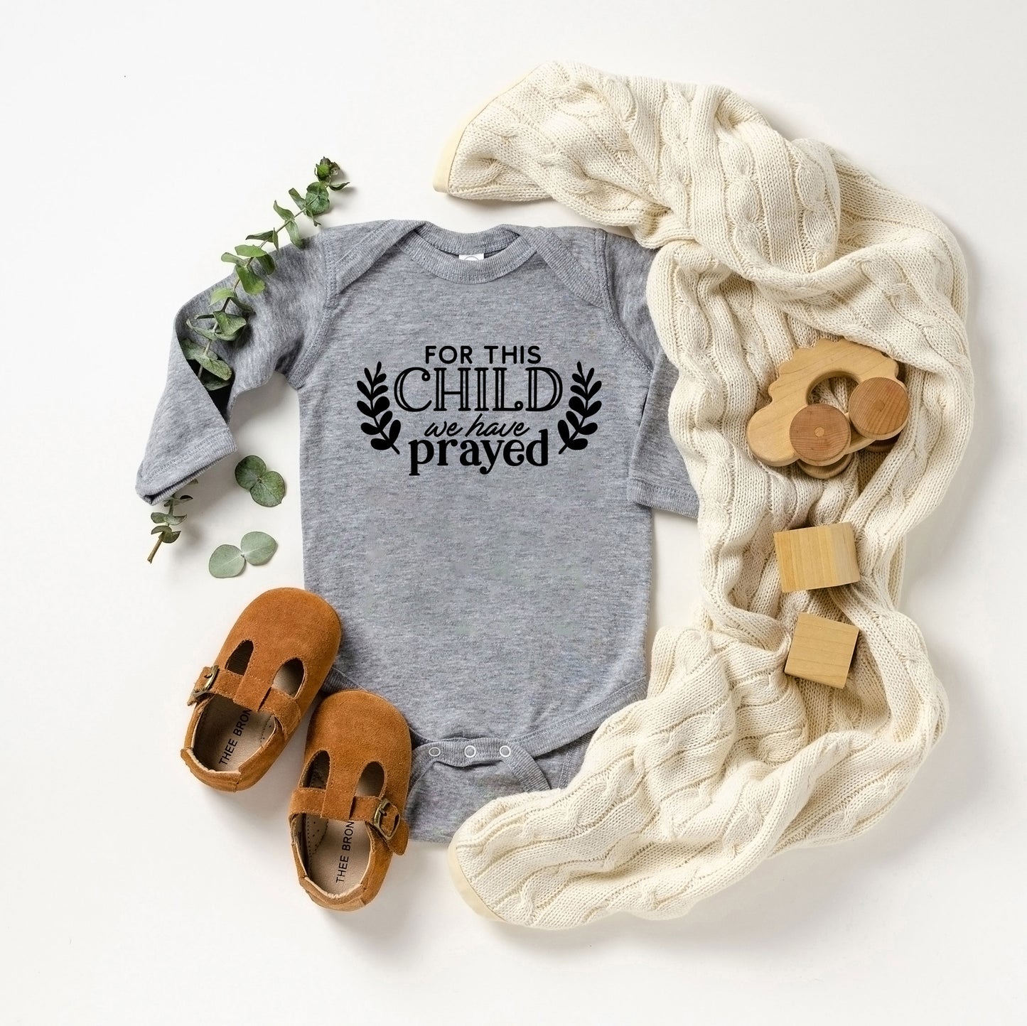 For This Child We Have Prayed | Baby Long Sleeve Onesie
