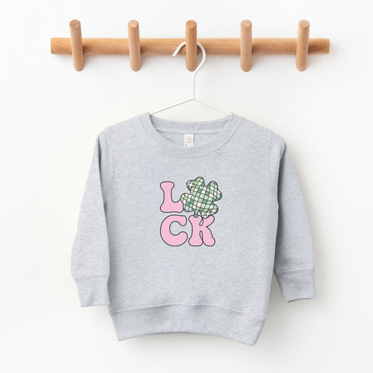 Luck With Shamrock | Toddler Sweatshirt