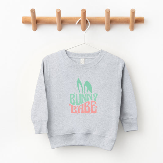 Bunny Babe With Ears | Toddler Sweatshirt