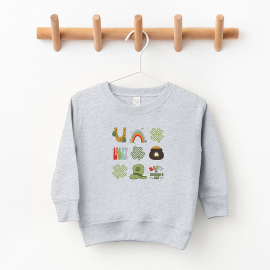 St. Patrick's Icons Chart | Toddler Sweatshirt