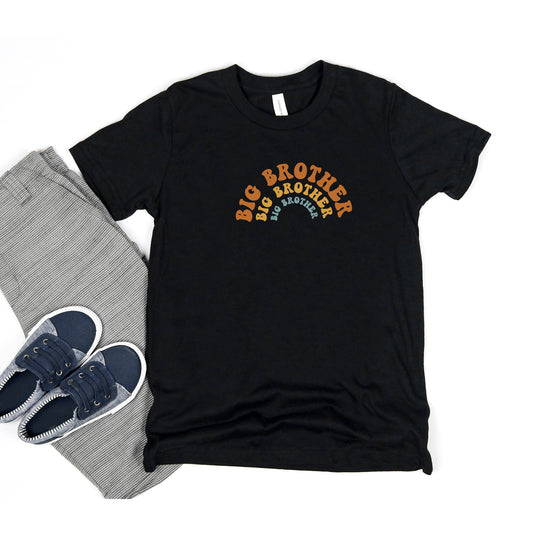 Big Brother Stacked Curved | Youth Short Sleeve Crew Neck