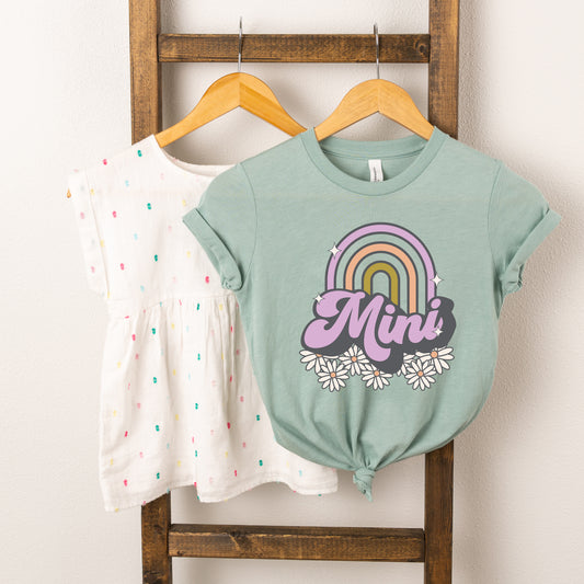 Mini Rainbow Flowers | Youth Short Sleeve Crew Neck