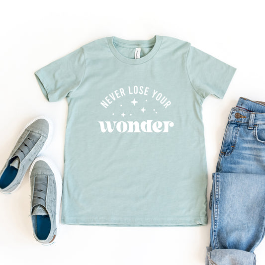 Never Lose Your Wonder | Youth Short Sleeve Crew Neck