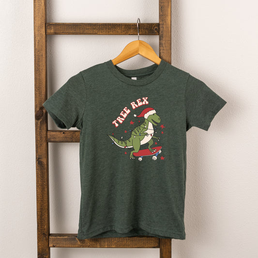Tree Rex Skateboard | Toddler Short Sleeve Crew Neck