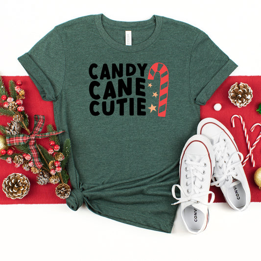 Candy Cane Cutie | Youth Short Sleeve Crew Neck