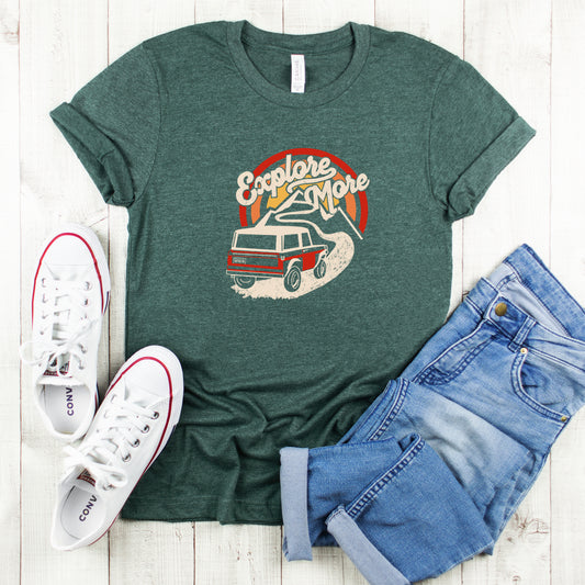 Explore More Bronco | Youth Short Sleeve Crew Neck
