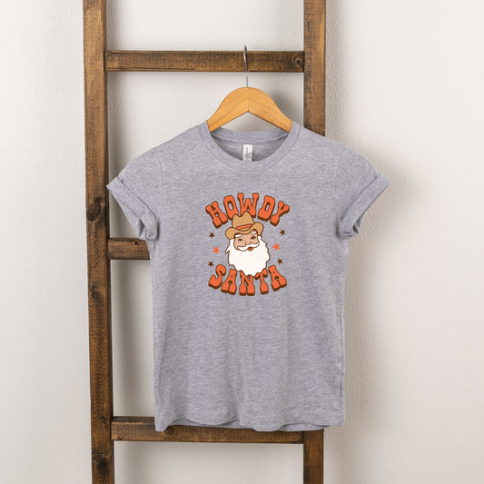 Retro Howdy Santa | Toddler Short Sleeve Crew Neck