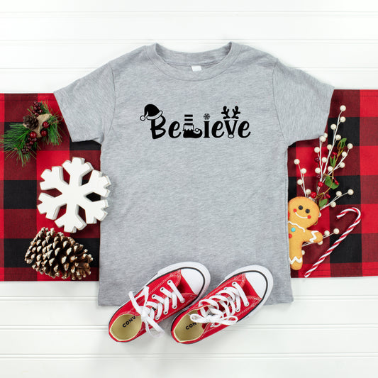 Believe Christmas | Toddler Short Sleeve Crew Neck