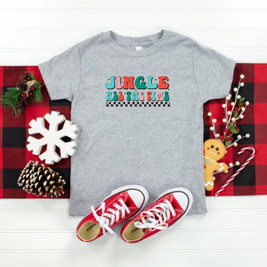 Retro Jingle All The Time | Toddler Short Sleeve Crew Neck