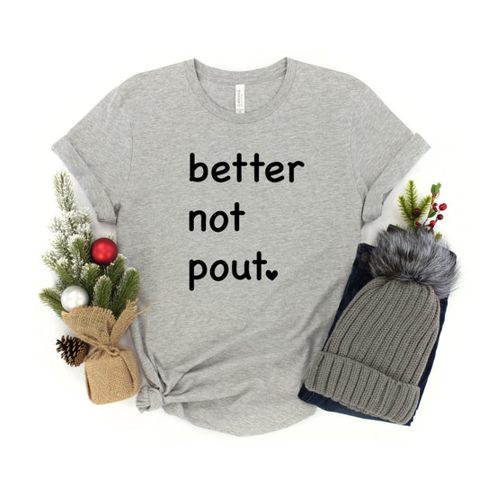 Better Not Pout Heart | Youth Short Sleeve Crew Neck
