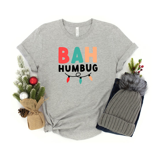 Bah Humbug Lights | Youth Short Sleeve Crew Neck